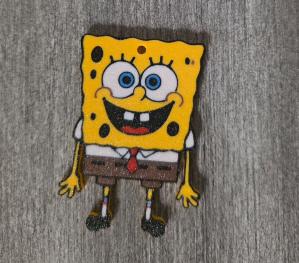 3D Sünger Bob Anahtarlık