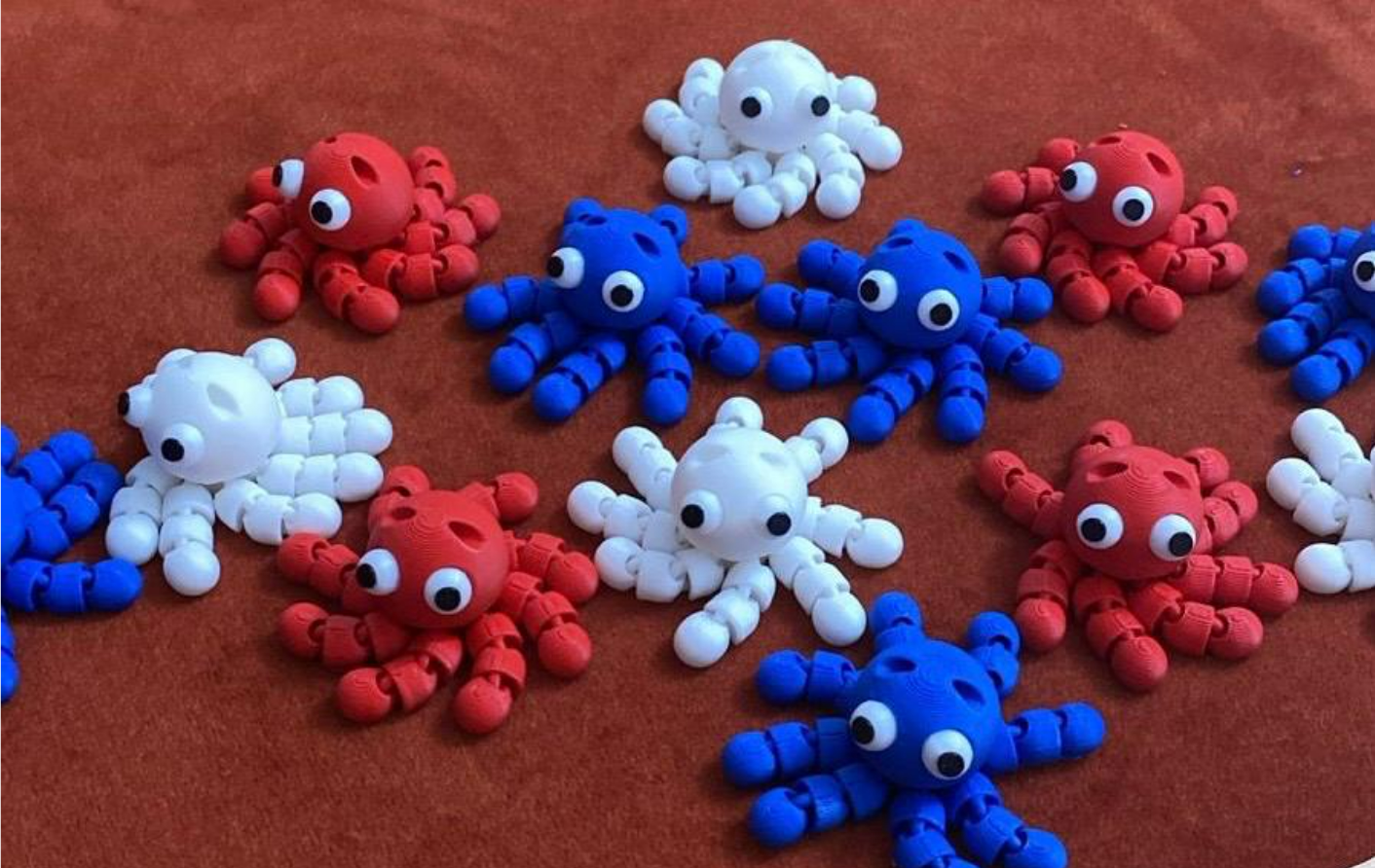 Hareketli Ahtapot Anahtarlık